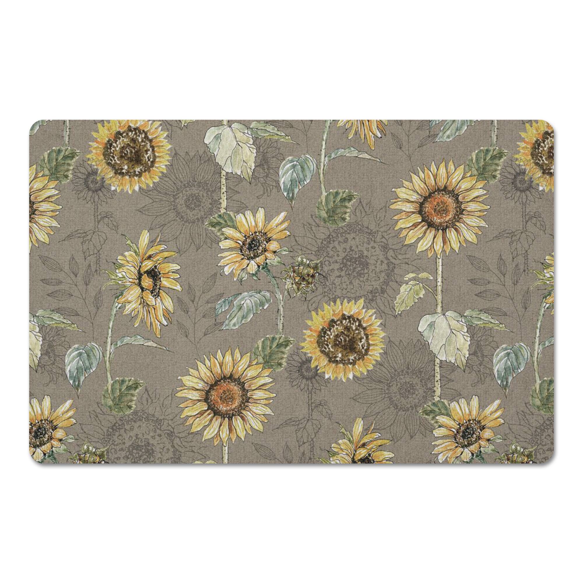 Sunflower Pattern Floor Mat